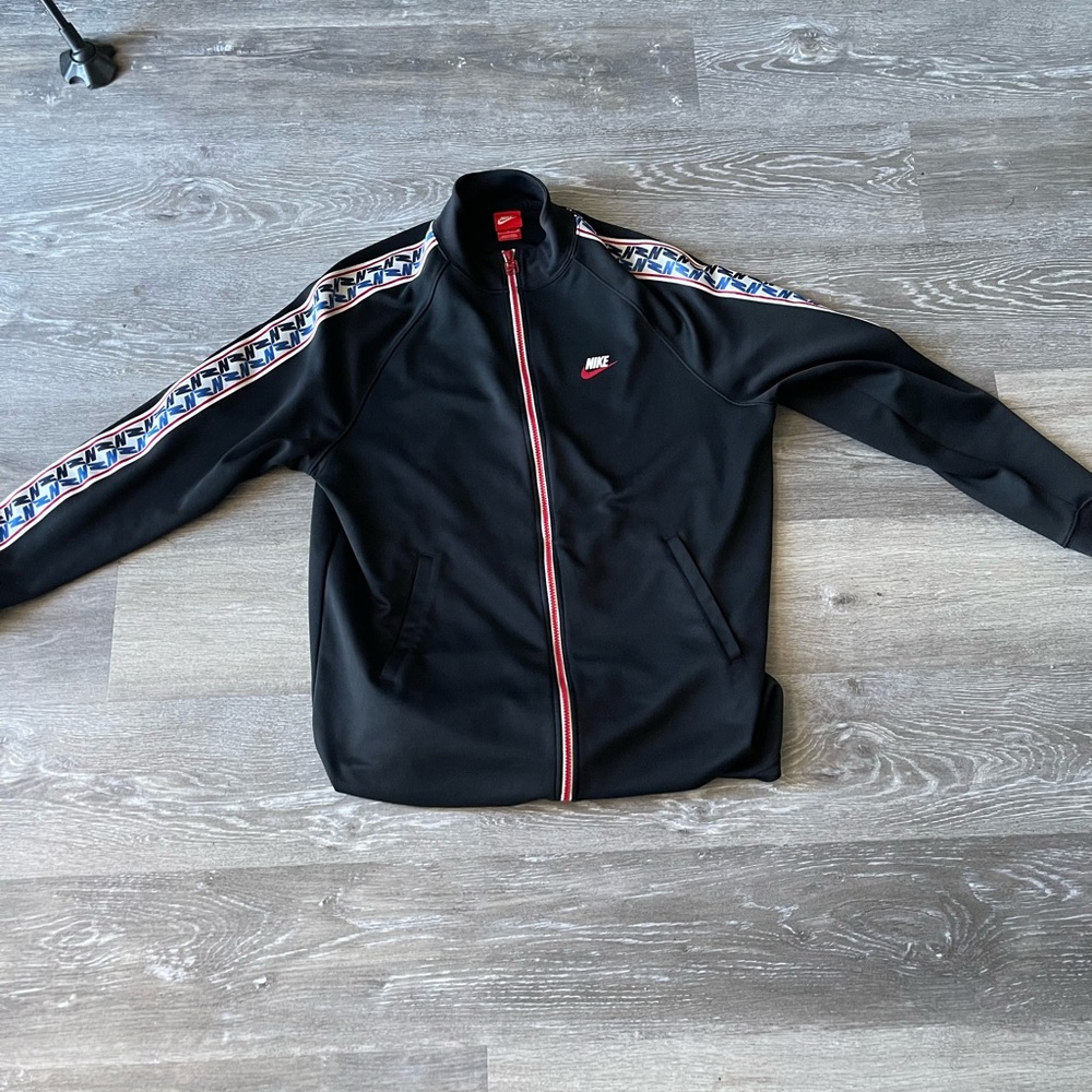 Red/Black Nike Zip up Sweater